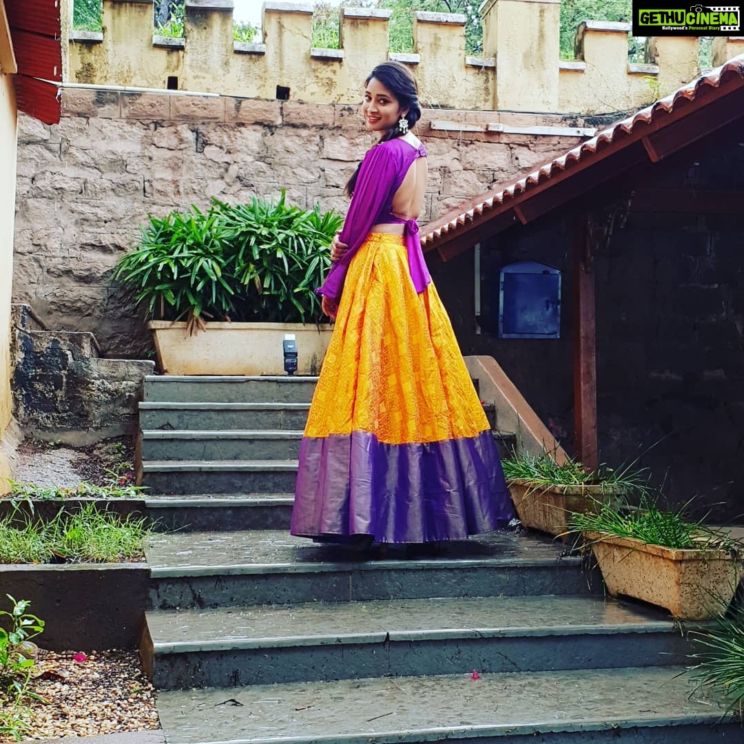 Bhanu Sri Mehra Instagram - Yellow##brinjal##combination##designed##by##kalamkari##saisreeπ ππππ