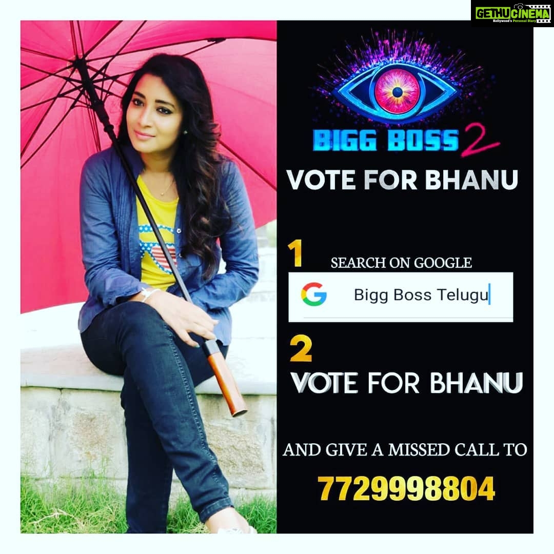 Bhanu Sri Mehra Instagram - Lines are open Please VOTE for BHANU #TeamBHANU
