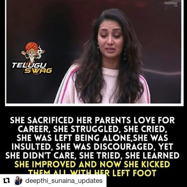 Bhanu Sri Mehra Instagram - Repost @deepthi_sunaina_updates Yes her sacrifice made succuesful 💛