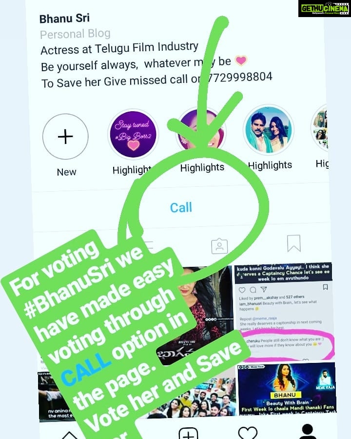 Bhanu Sri Mehra Instagram - For all the followers of her, who really wants her to continue in the #Bigboss2telugu. Call option is available in the page @iam_bhanusri. #support her. @bigg_boss.telugu2 @starmaa #deepthisunainaarmy #deepthisunaina #mynameisnani #hyderabadi #voting -💟TeamBhanuSri👁