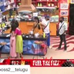 Bhanu Sri Mehra Instagram - Racha rambola @iam_bhanusri with @tejaswimadivada Fun time 😂@biggbosstelugu2 House. Repost @biggboss2__telugu 😊 Follow for more updates @iam_bhanusri -💟TeamBhanuSri👁