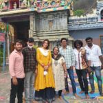 Bhanu Sri Mehra Instagram - May the blessings of this day radiate through your smile 😃 be helpful through your hands ✋️ and shine through your heart ❤️ Feeling blessed ☺️ #kanakadurgamma #durgamatha #blessed #bhanusree🔥❤️ #hybridpilla