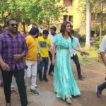 Bhanu Sri Mehra Instagram - Nallamalla promotions KSRM engineering college kadapa #emunnavepilla #Nallamalla #mymovie