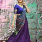 Bhanu Sri Mehra Instagram - 🦋 Outfit: @myriti @naveen_photography_official @ramyashankar.makeupartist Hairstyle: @ramyashankar.makeupartist #traditional #love #bhanusree🔥❤️
