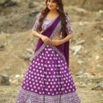 Bhanu Sri Mehra Instagram - Kind heart ❤️ Fierce mind Brave spirit Pic : @naveen_photography_official Outfit: @ivana_designers #bhanusree🔥❤️ #purple #love #hybridpilla