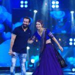 Bhanu Sri Mehra Instagram - Nallamalla success promotion 💙 @amitkumar_tiwari #nallamalla #movie #hit #happymood