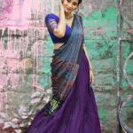 Bhanu Sri Mehra Instagram - 🦋 Outfit: @myriti @naveen_photography_official @ramyashankar.makeupartist Hairstyle: @ramyashankar.makeupartist #traditional #love #bhanusree🔥❤️