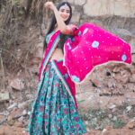 Bhanu Sri Mehra Instagram - Her soul is fierce Her heart ❤ is brave Her mind is strong 💪 Outfit by: @kadhambari_studio Pic:@saicharanthejareddyphotography #davath #zeetelugu #bhanusree🔥❤️ #hybridpilla