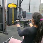 Bhanu Sri Mehra Instagram - Fitness freak @bfitbanjarahills #gymtime #fitness #health #bhanusree🔥❤️ #hybridpilla