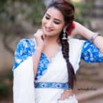 Bhanu Sri Mehra Instagram - 🦋 @sr_label_by_yaminireddy @saicharanthejareddyphotography @hairstylistravi #tollywoodhotactress #southindiaactress #bhanusree🔥❤️ #hybridpilla