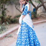Bhanu Sri Mehra Instagram - She leaves a little sparkle ✨ wherever she goes 🦋 @sr_label_by_yaminireddy @saicharanthejareddyphotography @hairstylistravi #traditional #halfsaree #love #bhanusree🔥❤️ #actorslife #busy #hybridpilla