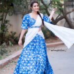 Bhanu Sri Mehra Instagram - She leaves a little sparkle ✨ wherever she goes 🦋 @sr_label_by_yaminireddy @saicharanthejareddyphotography @hairstylistravi #traditional #halfsaree #love #bhanusree🔥❤️ #actorslife #busy #hybridpilla