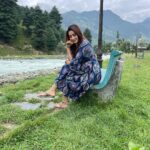 Bhanu Sri Mehra Instagram - Look deep into nature and then you will understand everything better 🍀 #nature #love #beauty #shootmood #instalove #instagram #bhanusree🔥❤️ #hybridpilla Pahalgam Kashmir