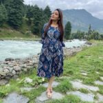 Bhanu Sri Mehra Instagram - Look deep into nature and then you will understand everything better 🍀 #nature #love #beauty #shootmood #instalove #instagram #bhanusree🔥❤️ #hybridpilla Pahalgam Kashmir