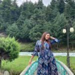 Bhanu Sri Mehra Instagram - Look deep into nature and then you will understand everything better 🍀 #nature #love #beauty #shootmood #instalove #instagram #bhanusree🔥❤️ #hybridpilla Pahalgam Kashmir