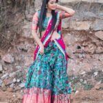 Bhanu Sri Mehra Instagram – Her soul is fierce 
Her heart ❤ is brave 
Her mind is strong 💪 

Outfit by: @kadhambari_studio 
Pic:@saicharanthejareddyphotography 

#davath #zeetelugu #bhanusree🔥❤️ #hybridpilla