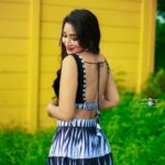 Bhanu Sri Mehra Instagram - Hotie 🙈 Outfit by:@navya.marouthu 📸:@sravanphotographyofficial #tollywoodhotactress #actress # #bhanusree🔥❤️ #backandwhite #love #newclick