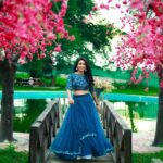 Bhanu Sri Mehra Instagram - Beauty attracts the eye but personality captures the heart ❤ 💙 Outfit by:@divya_varun_offical 📸:@sravanphotographyofficial #bluelove #beauty #southindianactress #tollywoodactress #bhanusree🔥❤️