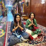 Bhanu Sri Mehra Instagram - God is never late but on time "In My Rupam" 🙈 @ashu_uuu #blessings #devotional #kanakadurgatemple #blessed🙏 #bhanusree🔥❤️ #friendship Vijayawada, India