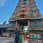 Bhanu Sri Mehra Instagram - God is never late but on time "In My Rupam" 🙈 @ashu_uuu #blessings #devotional #kanakadurgatemple #blessed🙏 #bhanusree🔥❤️ #friendship Vijayawada, India