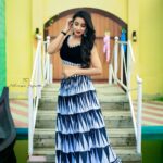 Bhanu Sri Mehra Instagram - 🐼 Outfit by:@navya.marouthu 📸:@sravanphotographyofficial #backandwhite #love #newclick #bhanusree🔥❤️