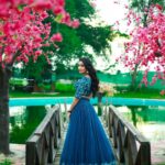 Bhanu Sri Mehra Instagram - Beauty attracts the eye but personality captures the heart ❤ 💙 Outfit by:@divya_varun_offical 📸:@sravanphotographyofficial #bluelove #beauty #southindianactress #tollywoodactress #bhanusree🔥❤️