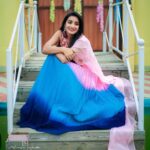 Bhanu Sri Mehra Instagram – 🌸🦋
Outfit:@myriti 
📸:@sravanphotographyofficial 
Hairstyle:@hairstylistravi 
*
*
*
#beautiful #happyface #bhanusree🔥❤️ #newpost #newpost #hybridpilla #actorslife #busy #bhanusree