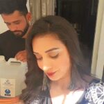Bhanu Sri Mehra Instagram - @hairstylistravi My brother 🥰 Outfit:@mudradesigninghome by pratyusha Earrings:@pretty.jewelbox
