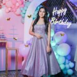 Bhanu Sri Mehra Instagram - My happy day 🤩💃 Outfit by:@divya_varun_offical Click 📸:@@saicharanthejareddyphotography @abhiclicksphotography @candid_shoooter_ Decors by:@4ever_eventz #happyday #chill #bday #girl #bhanusree🔥❤️