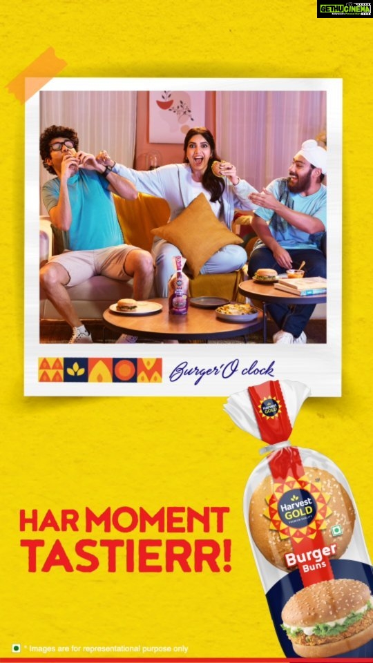 Bhumi Pednekar Instagram - Lip-smacking matches ke liye, delicious burgers ka catch hona toh banta hai! π Add some much-needed flavour with Harvest Gold Burger Buns and make har moment tastierr π― @harvestgoldindia #HarvestGold #BurgerBuns #HarMomentTastierr