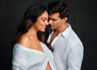 Bipasha Basu Instagram - 🔱 A new time, a new phase, a new light adds another unique shade to our prism of life. Making us a little more whole than we used to be. We began this life individually and then we met each other and from then we were two. Too much love for only two, seemed a little unfair for us to see…so soon, we who once were two will now become three. A creation manifested by our love, our baby will join us soon and add to our glee😄❤️ Thank you all, for your unconditional love, your prayers and good wishes as they are and will always be a part of us. Thank you for being a part of our lives and manifesting with us another beautiful life, our baby🙏 Durga Durga🙏 Photographer- @prasadnaaik Stylist- @rockystarofficial Makeup - @anilc68 Hair- @hairbyykaushall