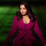 Catherine Tresa Instagram - This suits me just fine 😎☺️.. #suitedup #nomondayblueshere #pinkisthenewblack #mebeingme Pantsuit @worldofasra Earrings @tipsyfly Stylist @manogna_gollapudi Photographer @adrin_sequeira Makeup @makeup_by_lavanya Hair @marella_makeupstudio