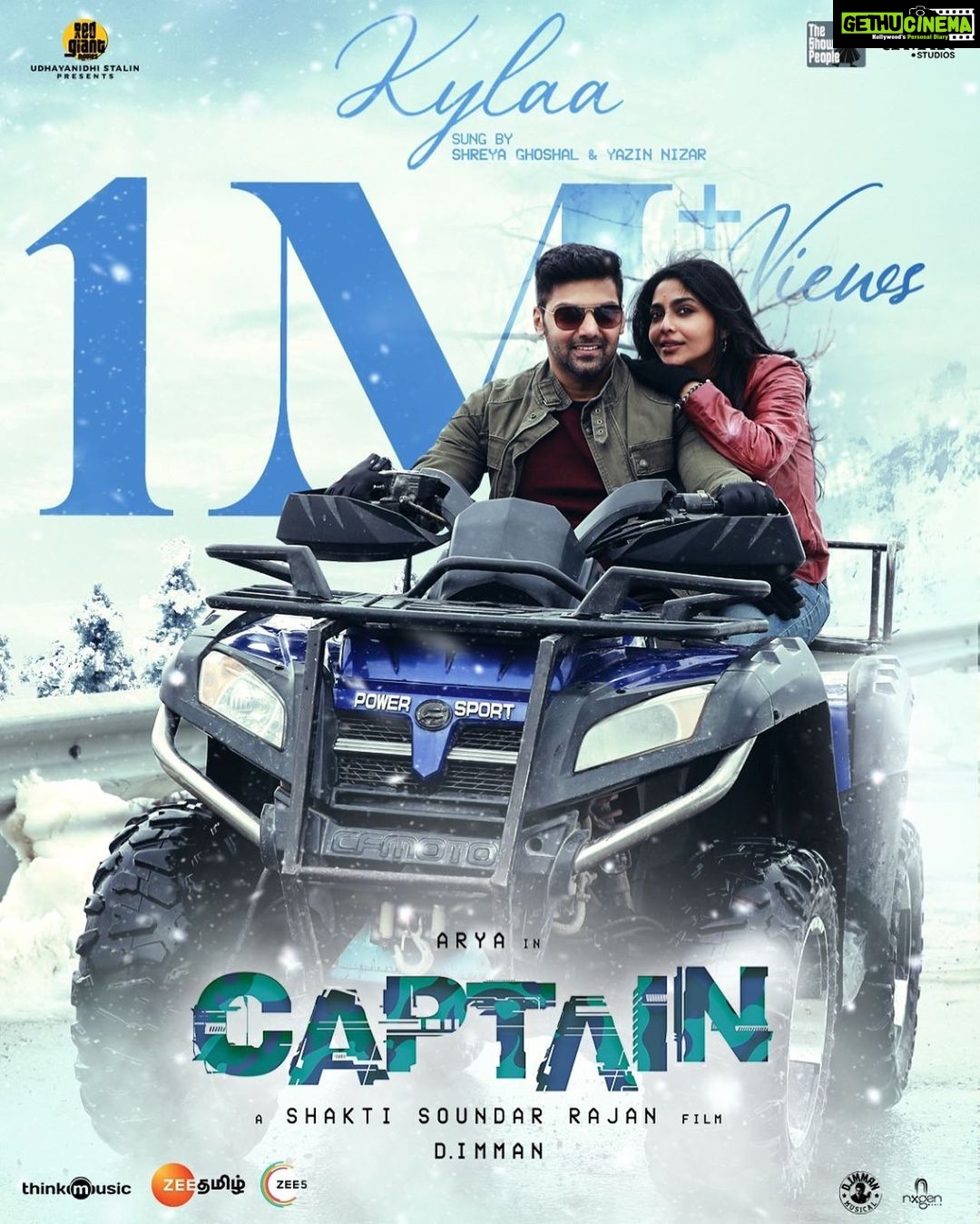 D. Imman Instagram - “Kylaa” crosses 1MILLION+ views! Sung by Shreyaghoshal and Yazin Nizar! A #DImmanMusical Praise God!