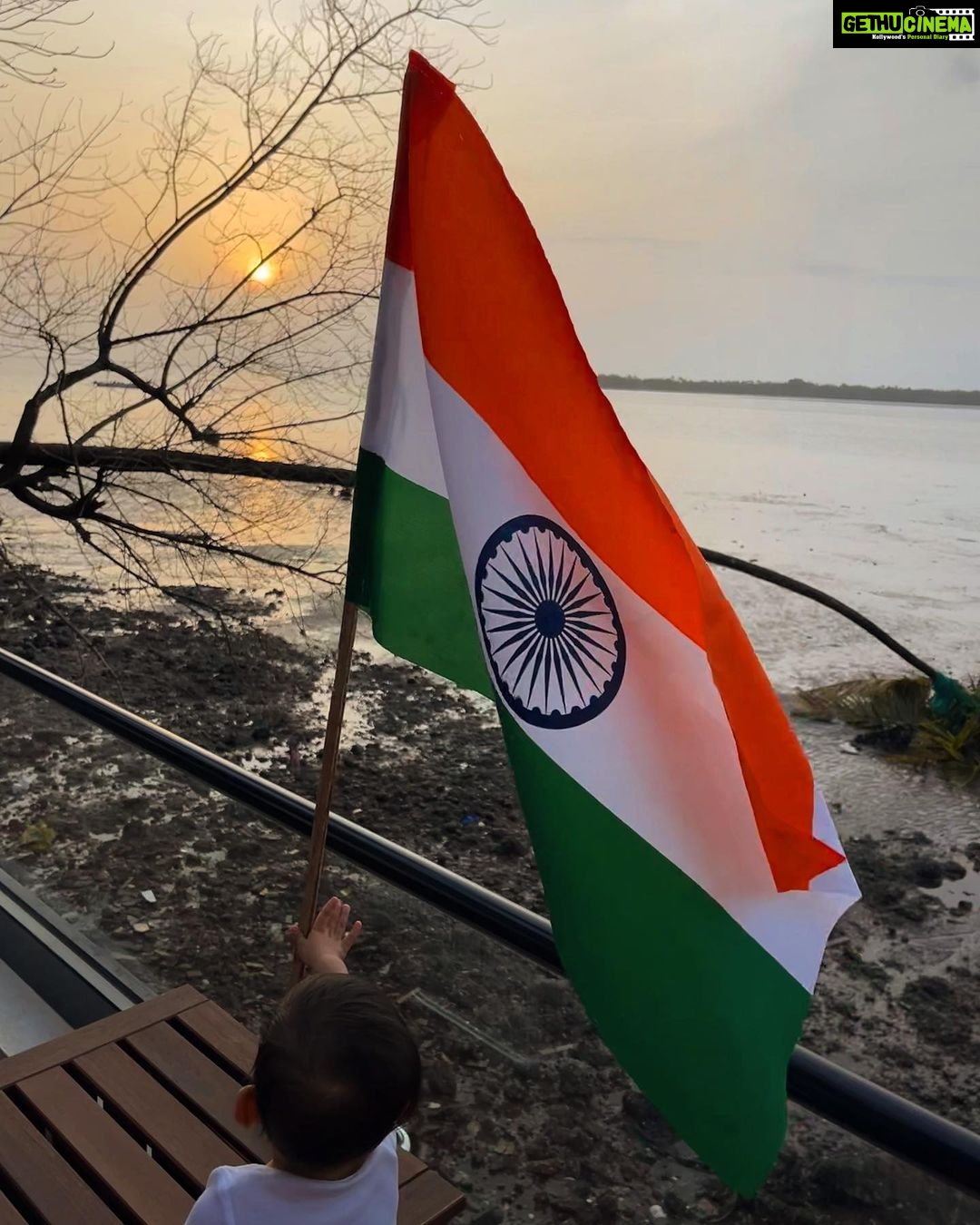 Dia Mirza Instagram - This poem by Rabindranath Tagore explains the meaning of Freedom better than anything else can đđŚđ Avyaan Azaad we must strive to achieve this ideal of freedom everyday. Where the mind is without fear Where the mind is without fear and the head is held high Where knowledge is free Where the world has not been broken up into fragments By narrow domestic walls Where words come out from the depth of truth Where tireless striving stretches its arms towards perfection Where the clear stream of reason has not lost its way Into the dreary desert sand of dead habit Where the mind is led forward by thee Into ever-widening thought and action Into that heaven of freedom, my Father, let my country awake. Happy Independence Day to all my fellow Indians đŽđł #India #MyIndia #IndiaAt75