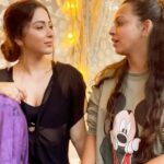 Eshanya Maheshwari Instagram - On Raksha Bandhan sisters be like 💁🏻‍♀️🫶🏻🙈 #cute #cutenees #sisters #rakshabandhan