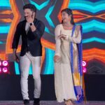 Gabriella Charlton Instagram - Had a great time at Salem for #vijaynatchathirakondaattam thank you @globalvillagers ✨ Outfit by @sdduniqueboutique_97 🤩