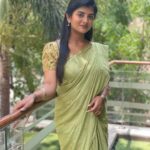 Gabriella Charlton Instagram - I can do both 😋🤍 Saree and blouse customised @sdduniqueboutique_97 🤍