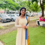 Gabriella Charlton Instagram - Had a great time at Salem for #vijaynatchathirakondaattam thank you @globalvillagers ✨ Outfit by @sdduniqueboutique_97 🤩