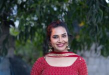 Hari Teja Instagram - Red, Ofcourse, is the colour of the interior of our bodies … in a way .. it’s inside out RED 🩸 wearing: @gaurinaidu PC: @relivevisuals @whoisindrasena ❤️