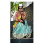 Hari Teja Instagram - Elegance never goes out of style ❤️. Wearing this beautiful half saree for harikathalu promo song shoot 💃🏻 Makeup & Hair : @vimalareddymakeovers ❤️ Pic edits: @whoisindrasena ☺️ Jewellery: @shaburis ❤️