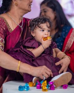 Hari Teja Instagram - It was all about laughs … love.. happiness .. hugs and full of blessings … as our little flower turned one❤️ Pc: @relivevisuals @whoisindrasena ❤️ Decoration: @occasionsbysudhadatla ❤️