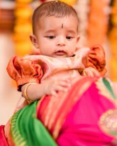 Hari Teja Instagram - Meet Ms Bhoomi Deepak Rao 🥰❤️ 🧿🧿🧿🧿🧿🧿🧿 thank u @mugdhaartstudio @sashivangapalli for this adorable frock 🥰🥰🥰🥰❤️❤️❤️❤️