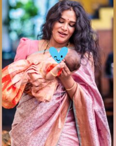 Hari Teja Instagram - Bhoomi naaamakaranam ❤️ Mommy n baby wearing @mugdhaartstudio ❤️ thanks love @sashivangapalli for making all our occasions more beautiful with ur outfits … we love you ❤️❤️