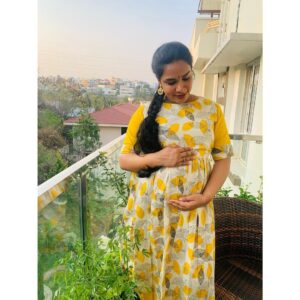 Hari Teja Instagram - I am in love with the maternity wear of @wearemeerabharadwaj!. Their designs are beautiful and the dresses are comfortable. The best part? You can wear them in pregnancy, for breastfeeding and even after your baby has weaned. Their patent pending design gives moms the freedom to nurse discreetly anywhere! Isn't that great? Definitely give them a try! Use coupon code HARITEJA to get Rs 100/- off on your first purchase at www.meerabharadwaj.com (valid during March '21 only).

#sustainablefashion #maternitygown #indianmaternitywear #maternitymaxi #maternityfashion #maternitydresses #feedingdress #nursingwear #freedomtofeed #smallbusiness #womenowned #womeninbusiness #womenwholead ❤️❤️