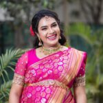 Hari Teja Instagram - Don’t miss Big boss Utsavam today ❤️ Saree: @mugdhaartstudio @sashivangapalli jewellery: @aarni_by_shravani PC: @whoisindrasena