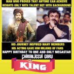 Hari Teja Instagram - The definition of true hard work n dedication.. a true inspiration to millions.. we grew up watching ur movies, ur dance, n u will always be a role model to the coming generations sir...wishing u a very Happy birthday.. Sye raa!!!!!❤🙏