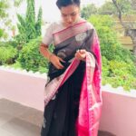 Hari Teja Instagram - This Lovely saree from @pattusareeswholesale ❤️❤️ thank u so much😘 and this pretty choker from @shaburis for today’s event ...😌😌