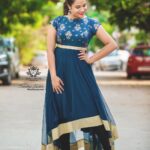 Hari Teja Instagram – Heylo Summers 🥰🥰 this pretty comfortable outfit by @duta_couture ❤️ jewellery @krishnas_joya_hyderabad ❤️ PC: @sandeepgudalaphotography 😻 shoes by: @septembershoes ❤️