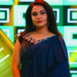 Hari Teja Instagram - Wearing this beautiful drape from @archithanarayanamofficial ❤️ for today’s Super Singer 🥰🥰 Don’t miss super singer only on star maa ❤️ styled by: @vid_vidya ❤️