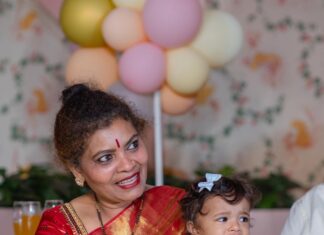 Hari Teja Instagram - It was all about laughs … love.. happiness .. hugs and full of blessings … as our little flower turned one❤️ Pc: @relivevisuals @whoisindrasena ❤️ Decoration: @occasionsbysudhadatla ❤️